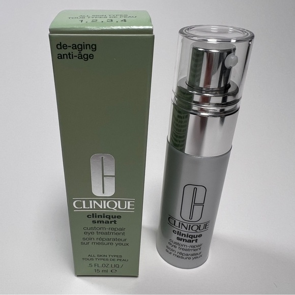 Clinique Smart Custom Repair Eye Treatment Full Regular Size .5 fl oz 15 ml - Picture 1 of 4